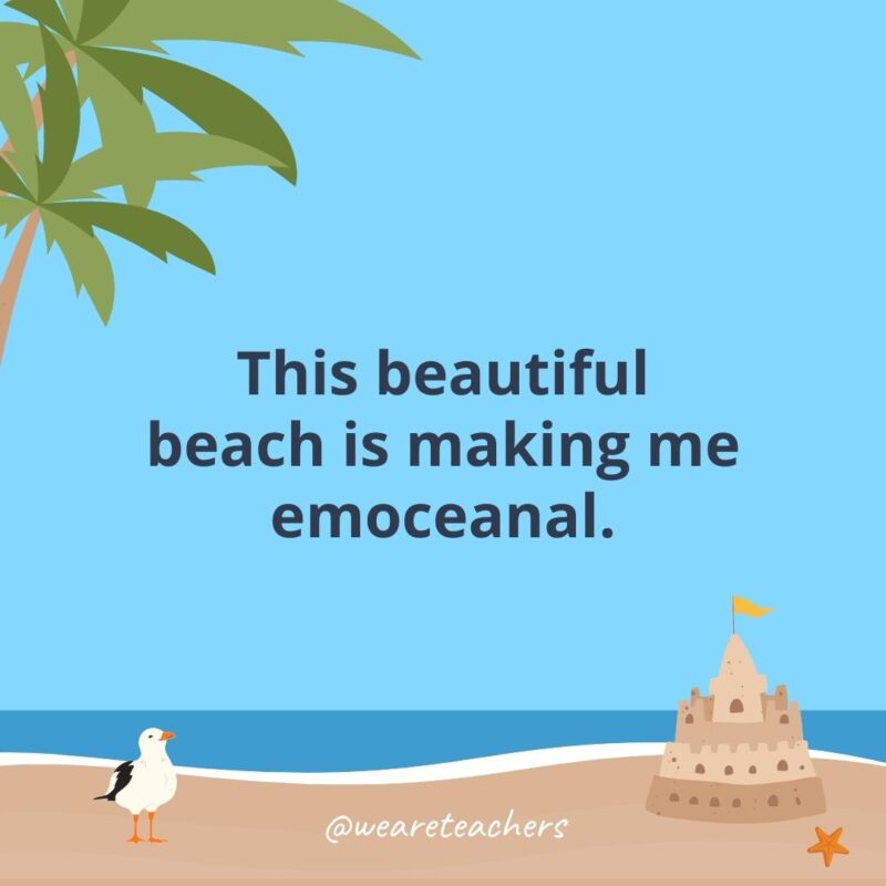 This beautiful beach is making me emoceanal.