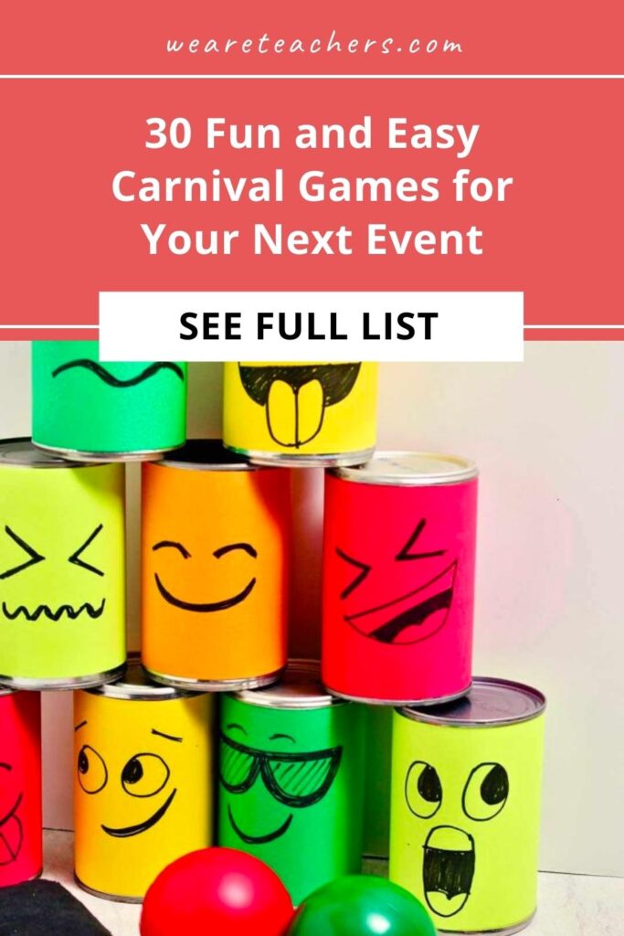 Whether you buy or DIY, these carnival games are perfect for field days, fundraisers, parties, and other school or community events.