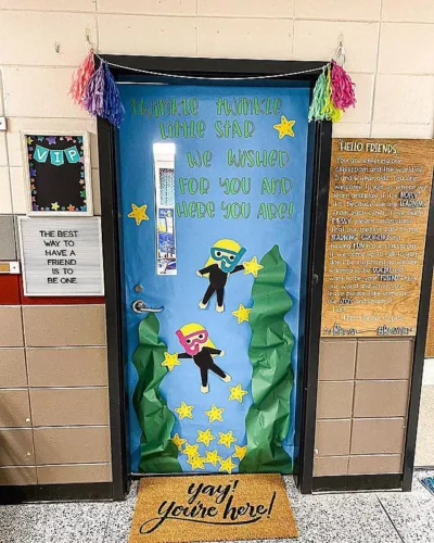 twinkle twinkle little star we wished for you and here you are under the sea scuba divers classroom door decorations