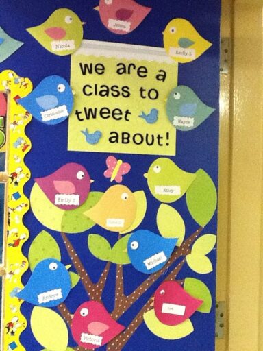 We are a class to tweet about birds twitter bulletin board