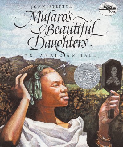 Book cover of Mufaro's Beautiful Daughters by John Steptoe, as an example of folktales for kids 