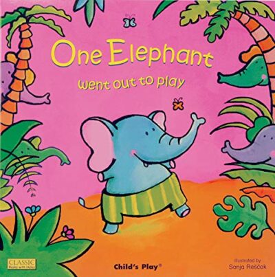 Book cover of One Elephant Went Out to Play by Sanja Rescek, as an example of big books