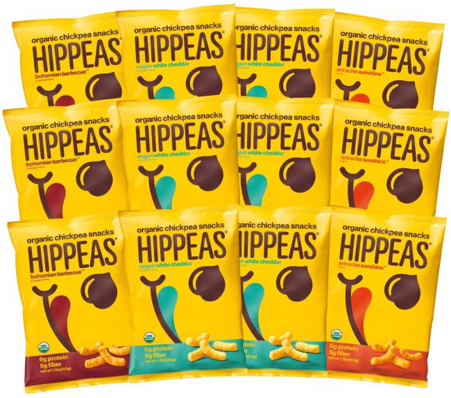 Hippeas Chickpea Puffs variety pack nut-free snacks