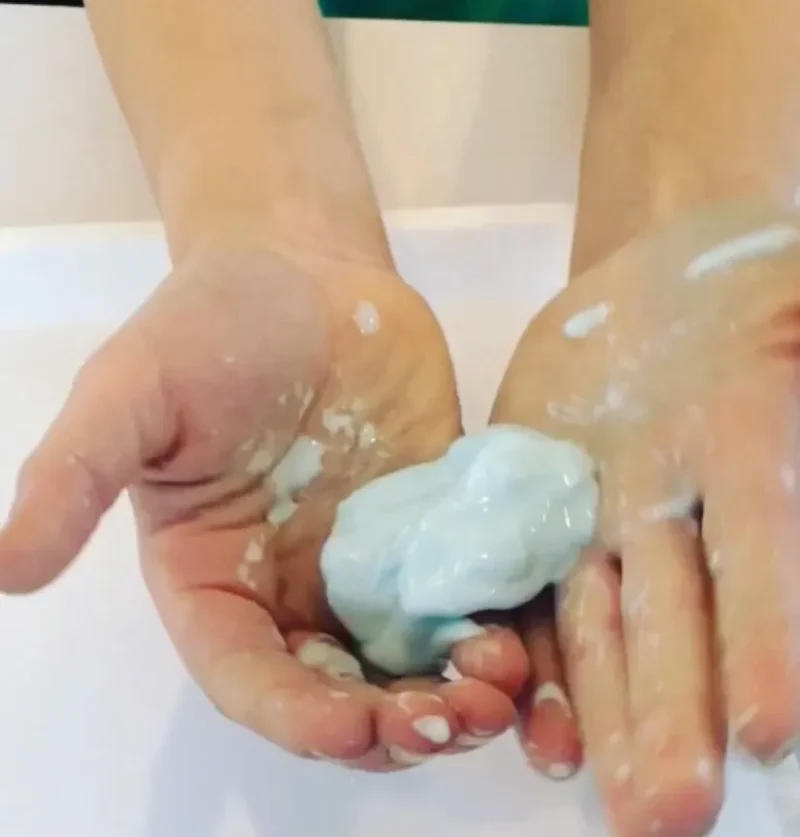 oobleck activity for teaching the five senses 