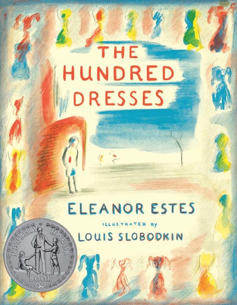 The Hundred Dresses by Eleanor Estes book cover- anti-bullying books