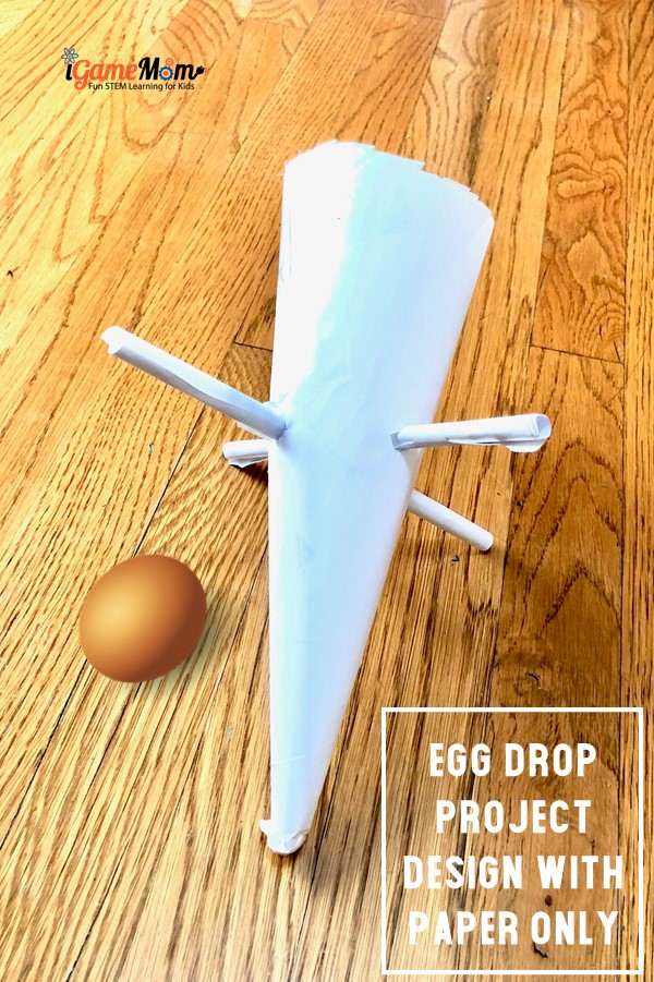 egg drop challenge idea using only paper 