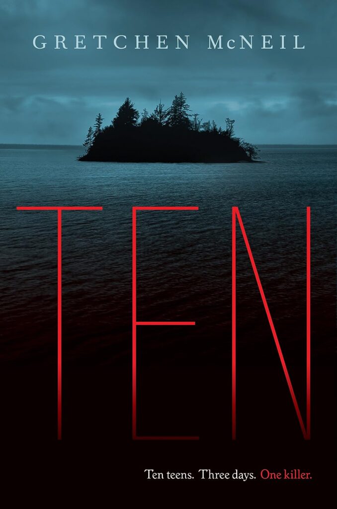 Ten cover as example of horror books for teens