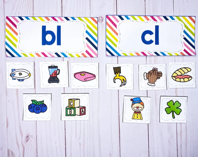 Pictures with beginning blends 