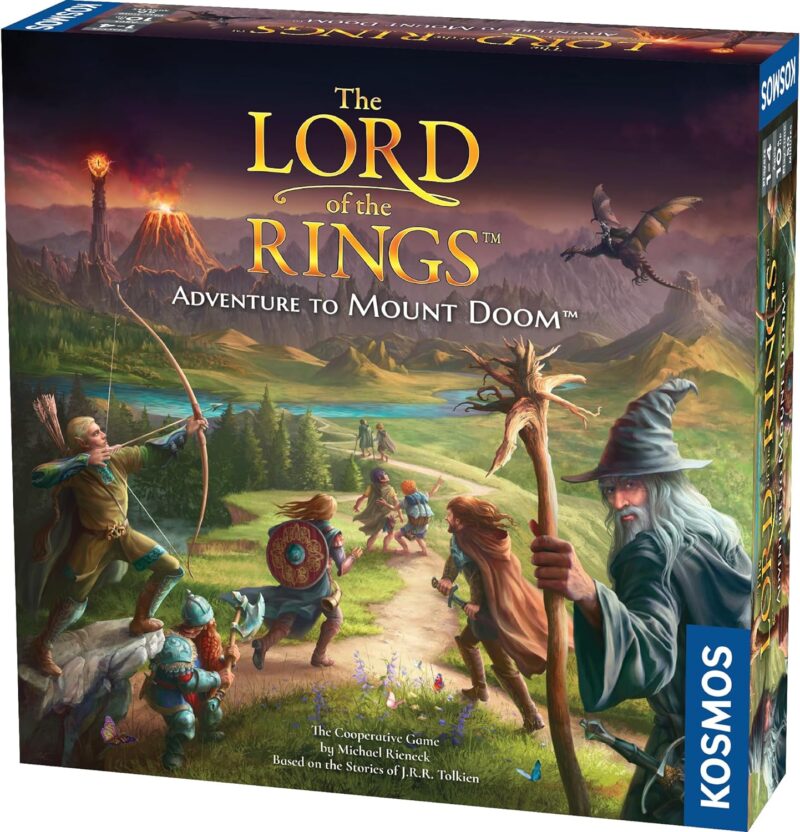 A dark game box features characters from the Lord of the Rings.