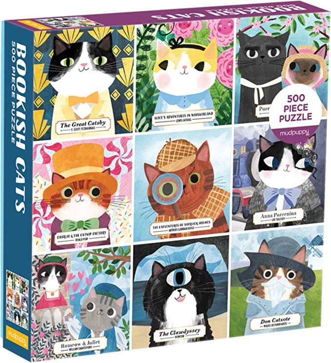 Bookish cats jigsaw puzzle