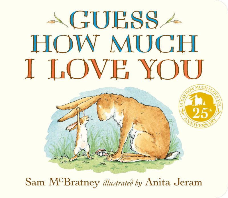 Cover of Guess How Much I Love You by Sam McBratney, as an example of 90s children's books