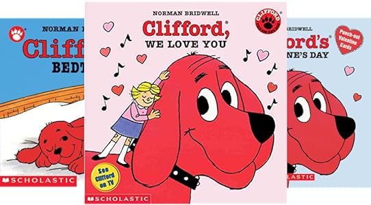 Book covers for Norman Bridwell's Clifford series, as an example of '90s children's books