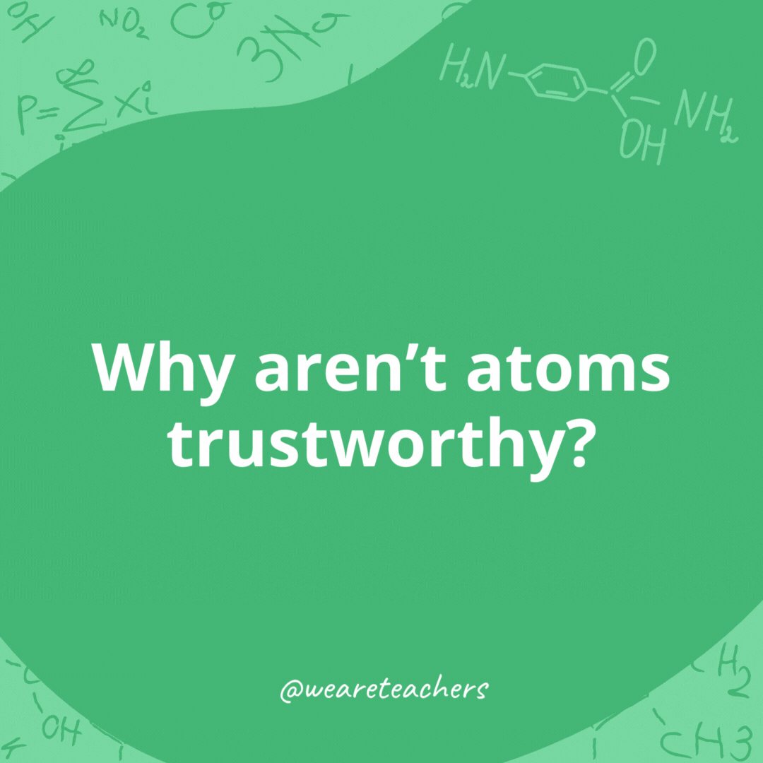 Why aren't atoms trustworthy? 
