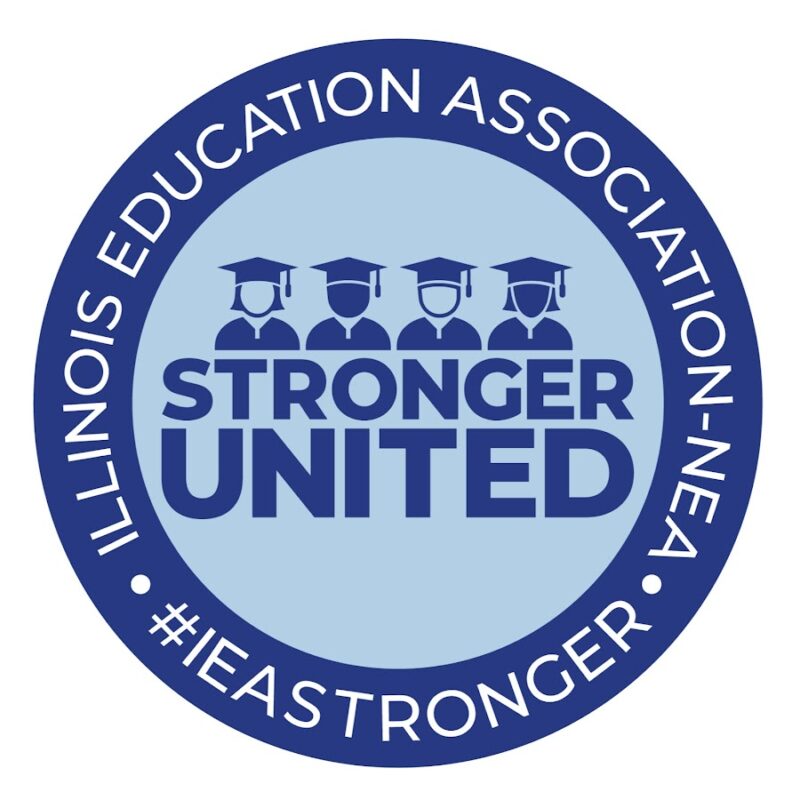 Stronger United logo for the Illinois Education Association teachers union 
