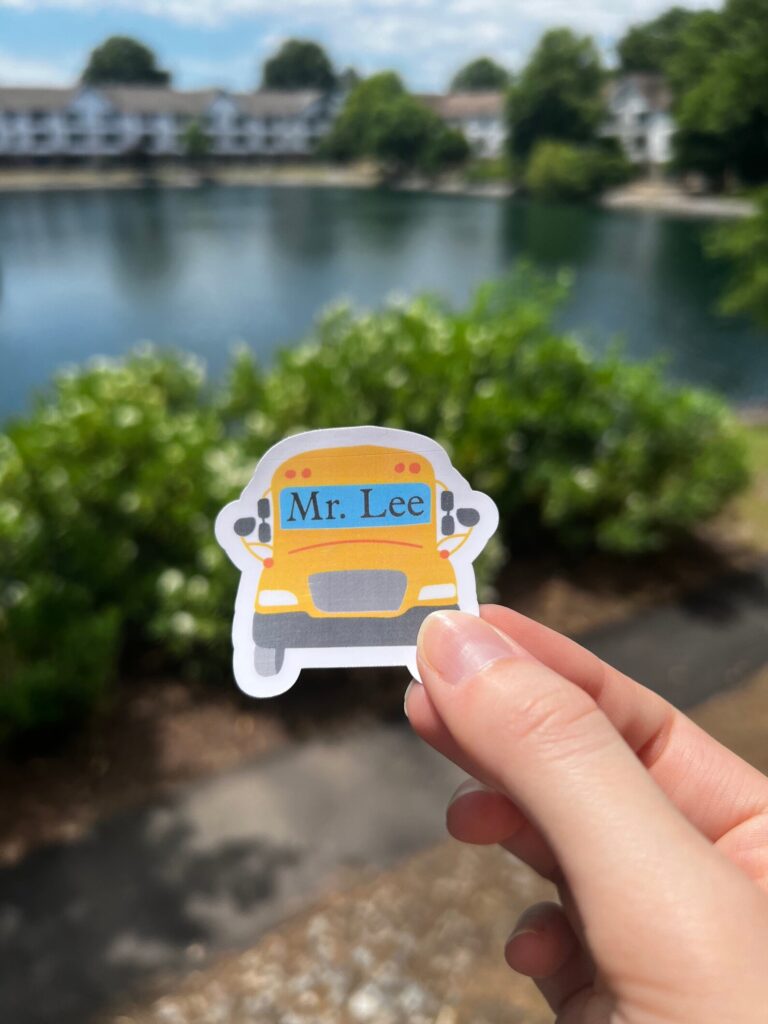 Best Gifts for Bus Drivers: personalized sticker