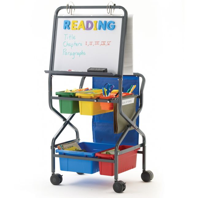 rolling cart with easel