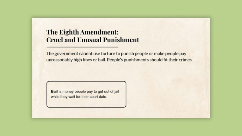 The Eighth Amendment: Cruel and Unusual Punishment slide