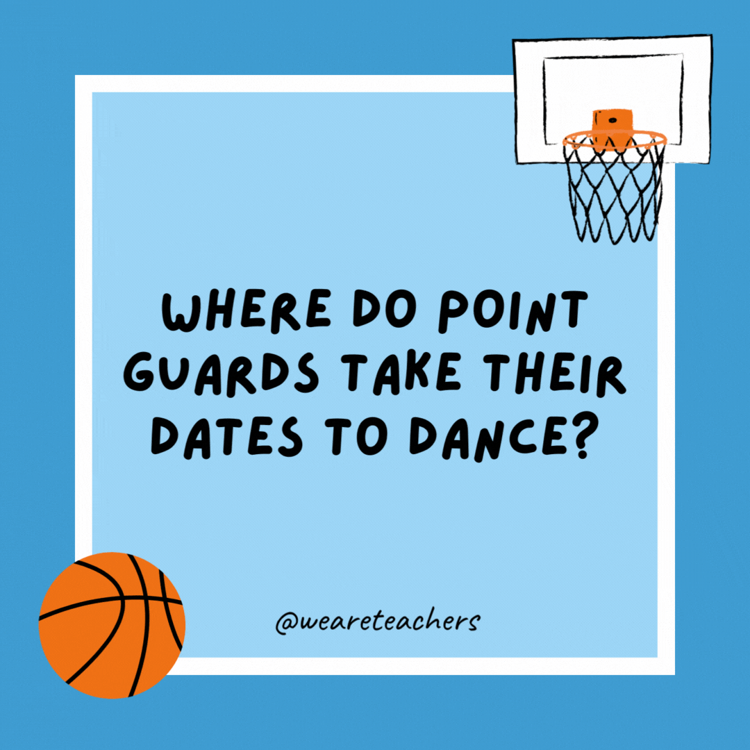 Where do point guards take their dates to dance?

Basket balls.