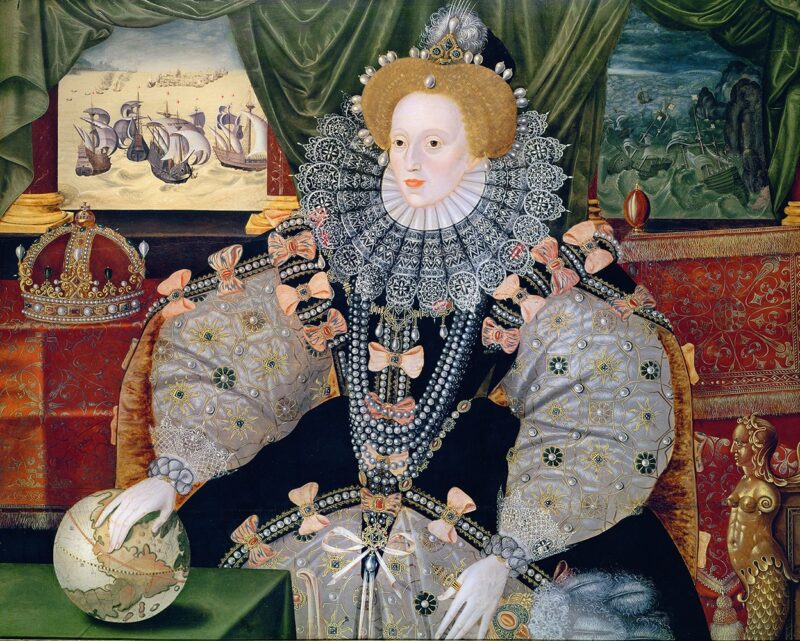 portrait of elizabeth the first queen of england great historical leaders 