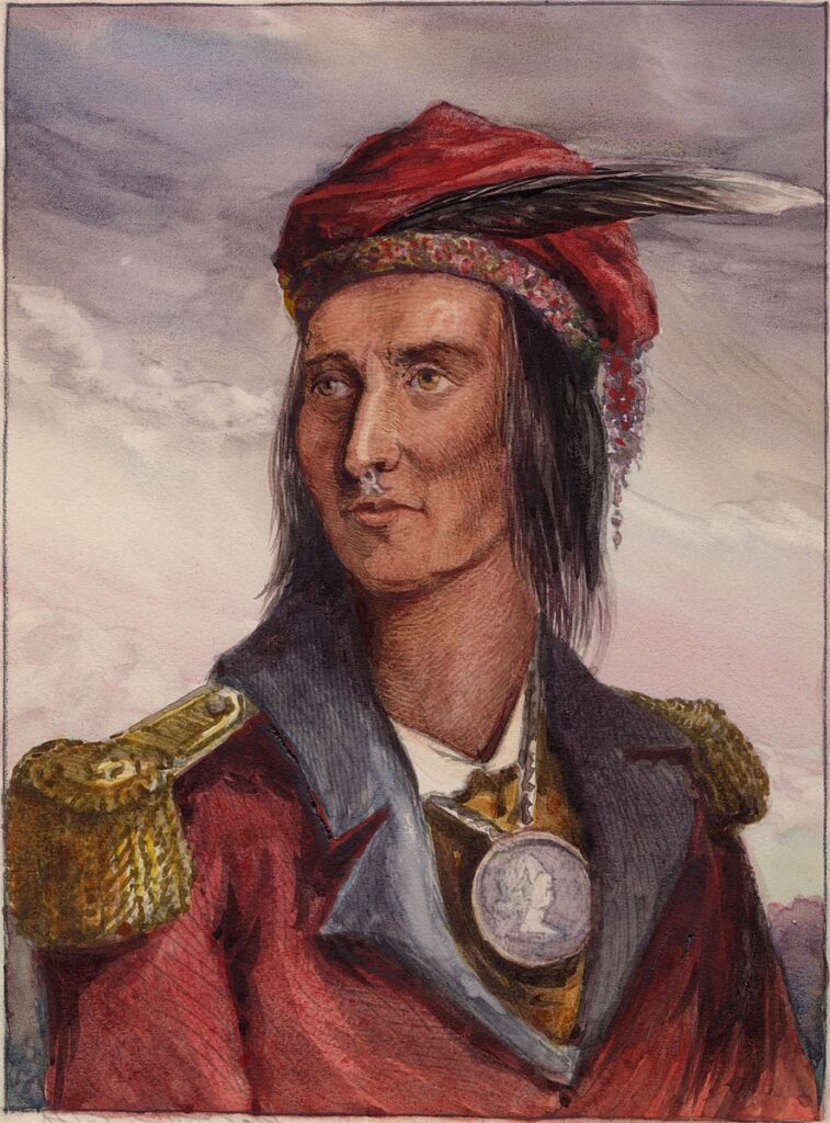 portrait of great world leader tecumseh