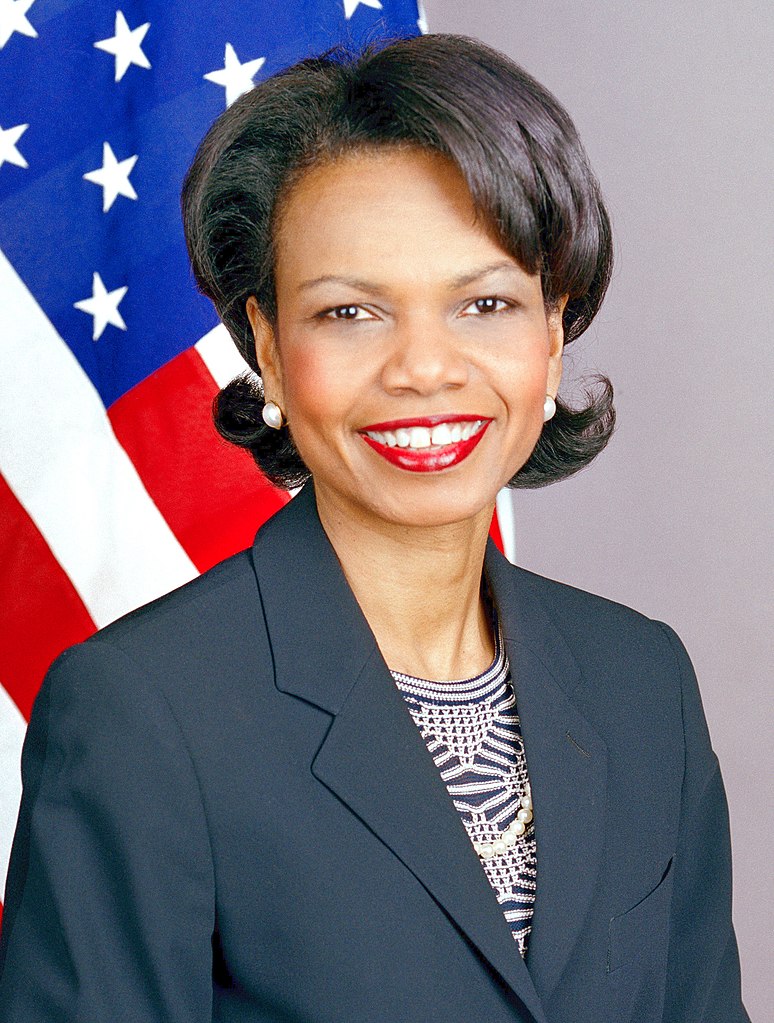 An official portrait of Condoleezza Rice.