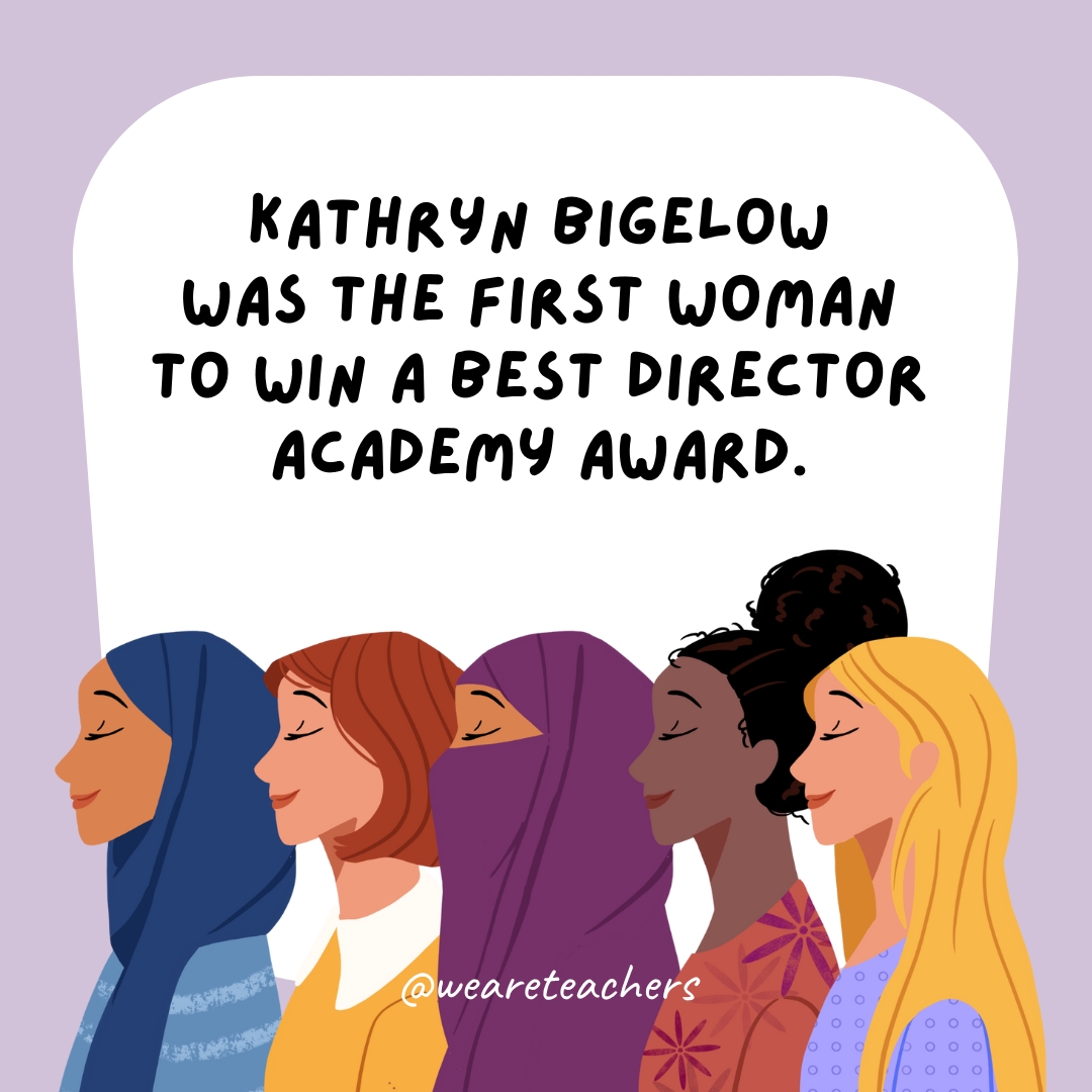 Kathryn Bigelow was the first woman to win a Best Director Academy Award.