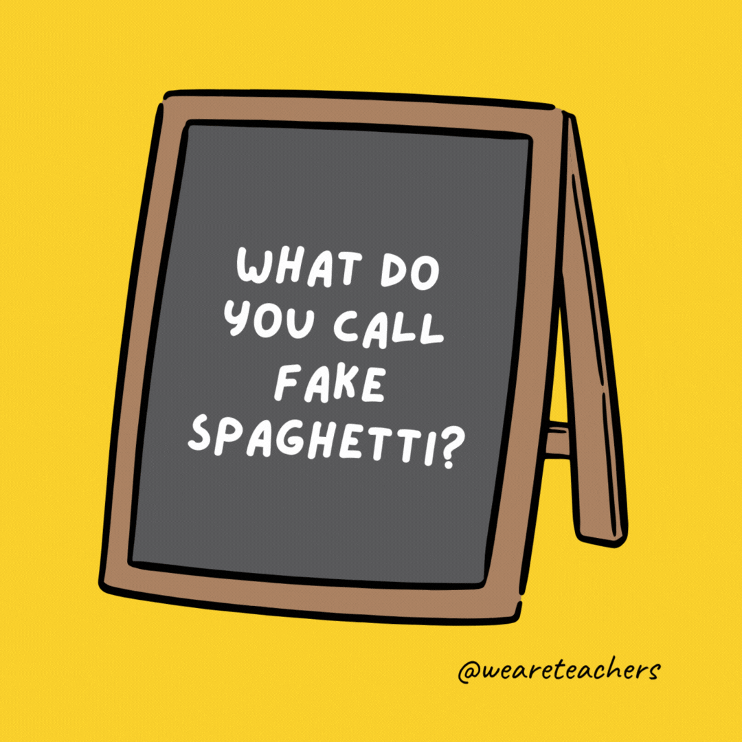 What do you call fake spaghetti?