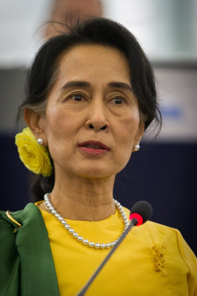 Aung San Suu Kyi in Strasbourg 2013.