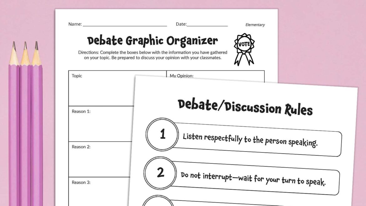 Debate Graphic Organizer (Free Printables) – teachersconnect.co