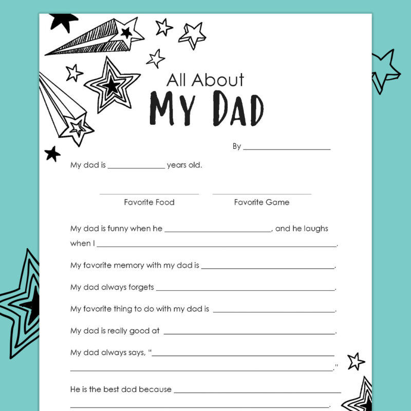 father's day questionnaire example 