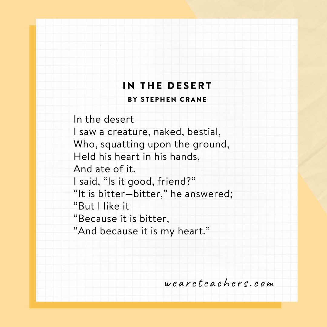 In the Desert by Stephen Crane