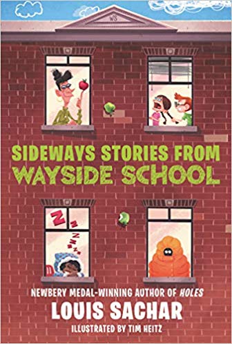 Book cover of Sideways Stories from Wayside School series by Louis Sachar