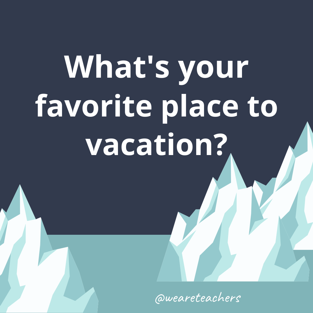 What’s your favorite place to vacation?