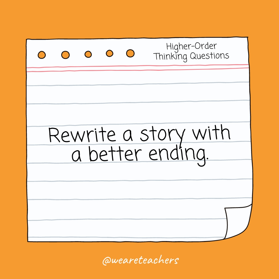 Rewrite a story with a better ending.