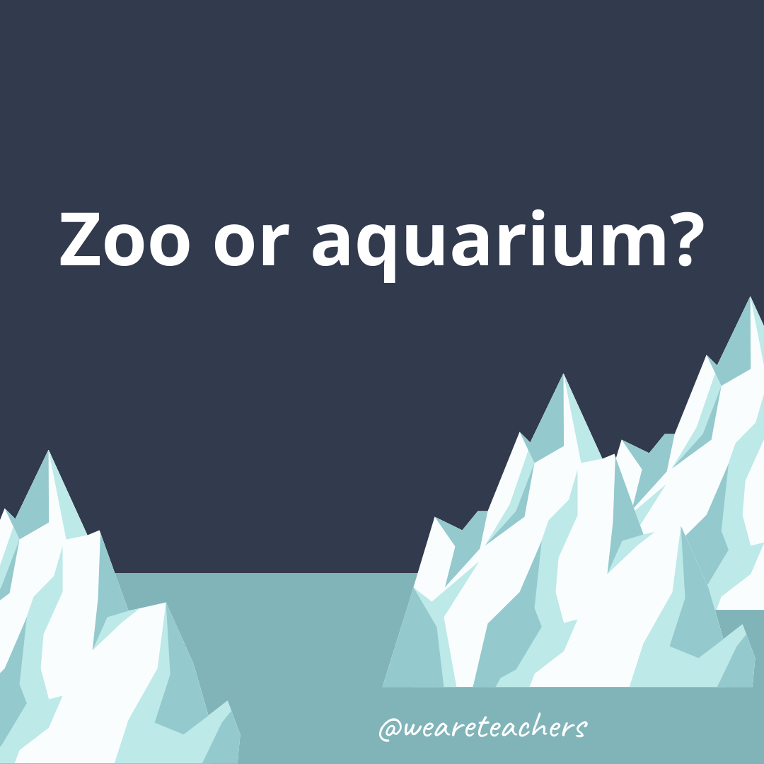 Zoo or aquarium?