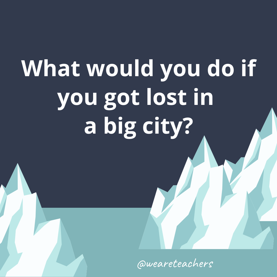 What would you do if you got lost in a big city?