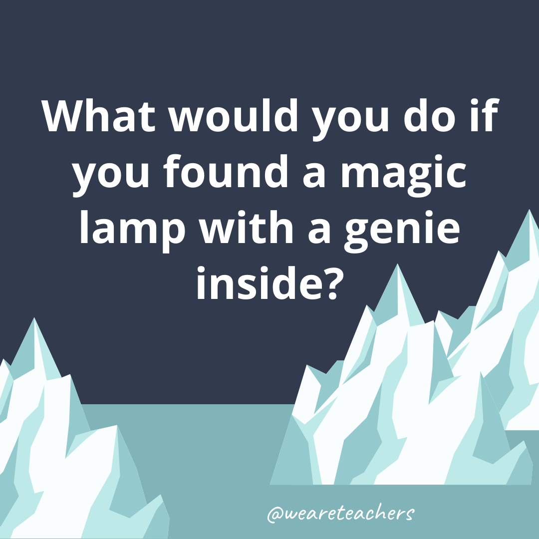 What would you do if you found a magic lamp with a genie inside?