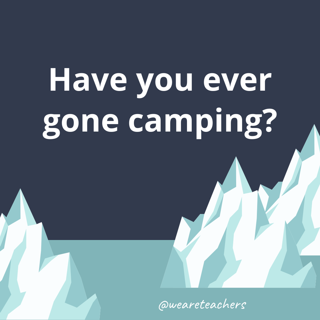 Have you ever gone camping?