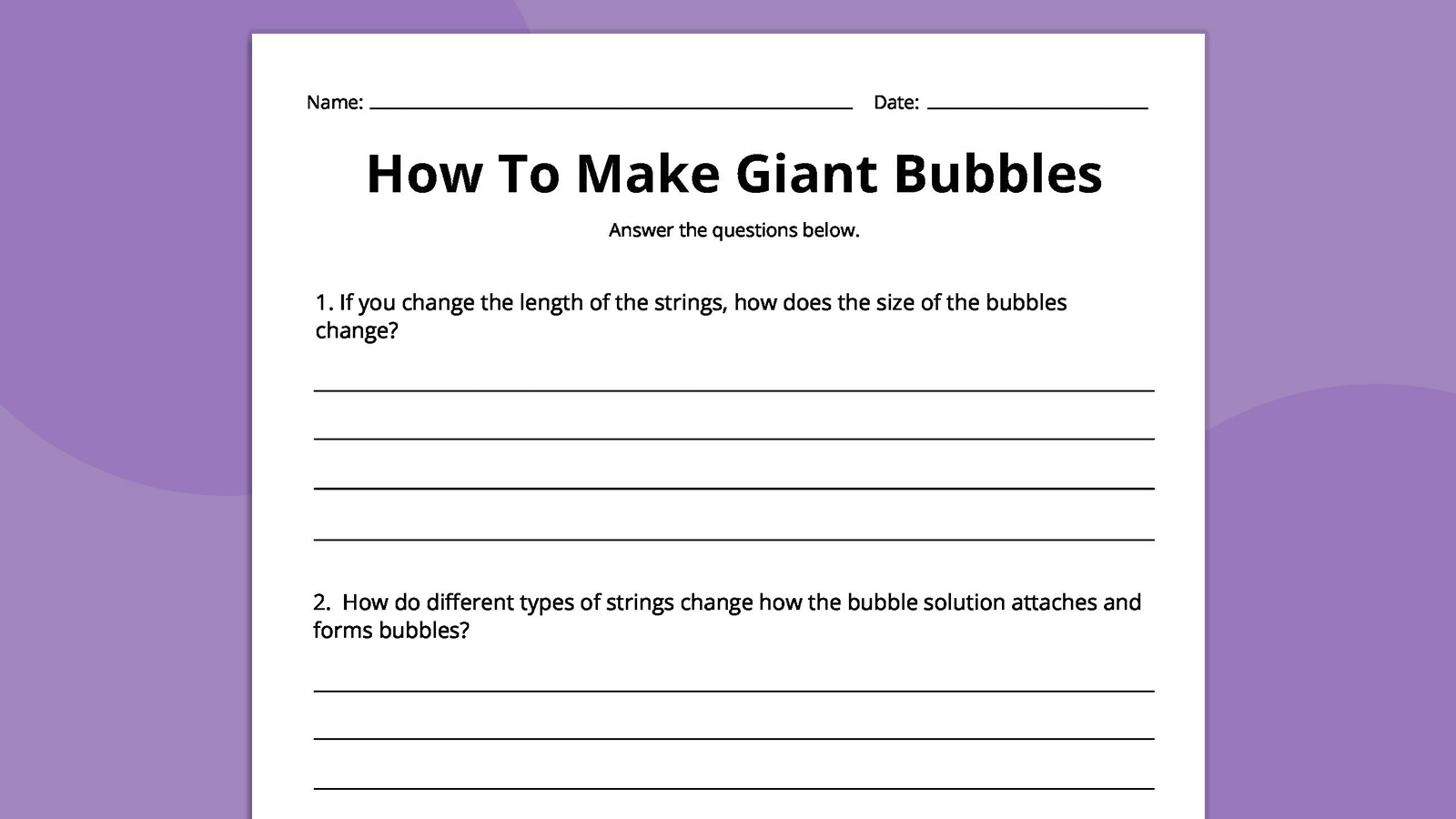How to Make Giant Bubbles 4