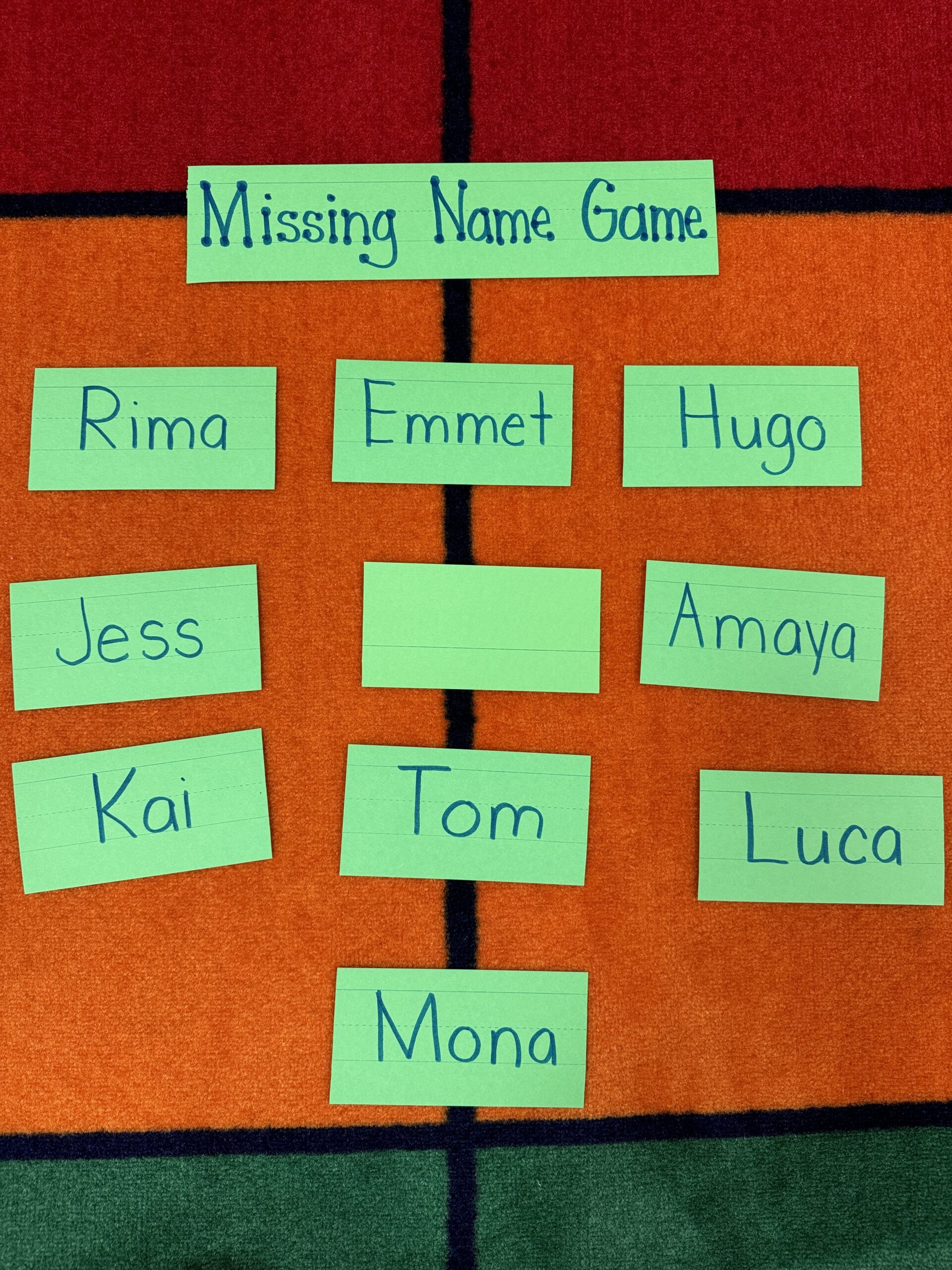 Missing person Card Game