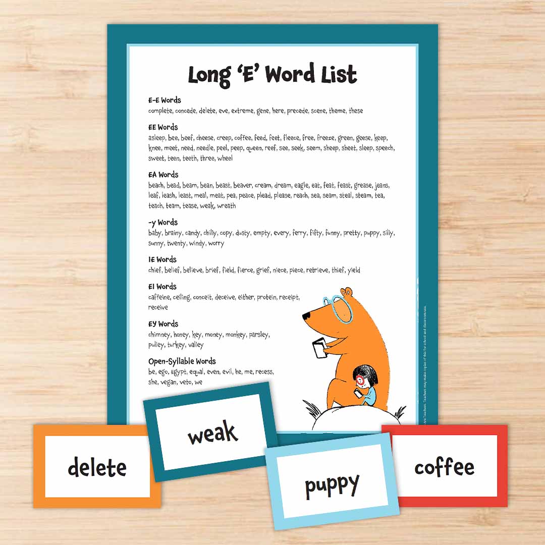 Word List with examples