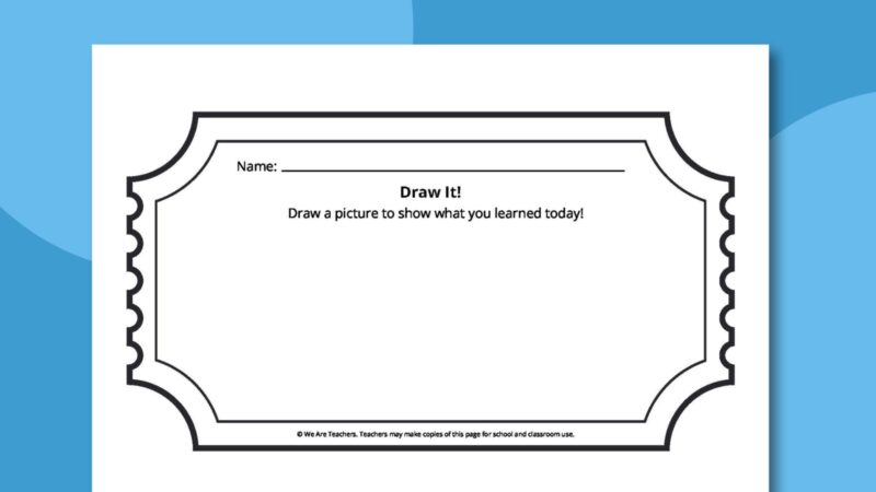 Draw It! Exit Ticket