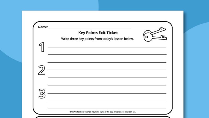 Key Points Exit Ticket