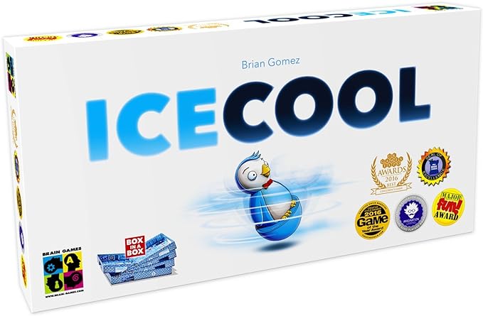 Ice Cool game box featuring a cute penguin