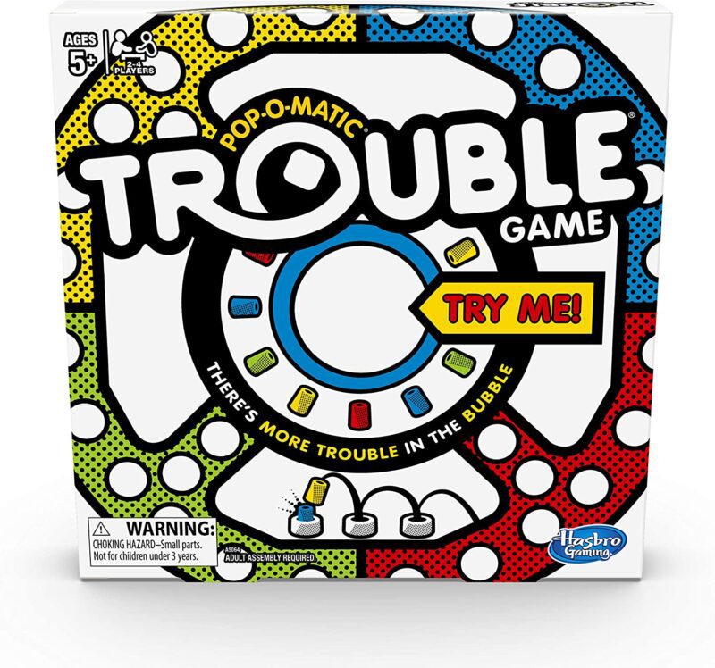 Trouble board game box