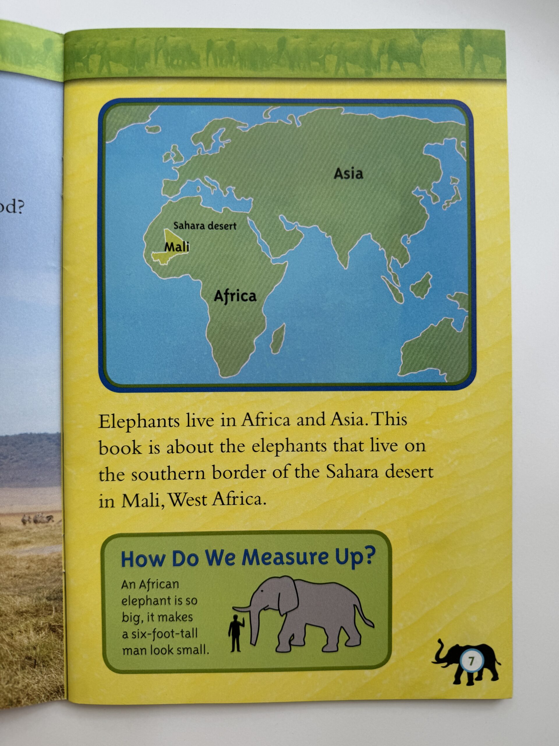 Example of map text feature in nonfiction children's book.