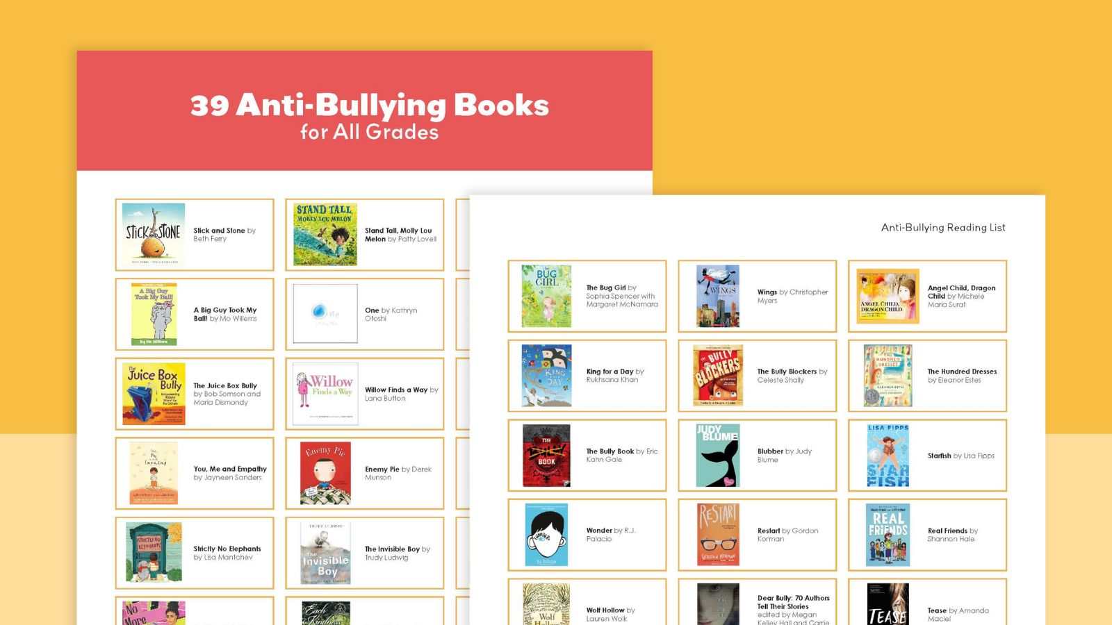 Anti-bullying books list