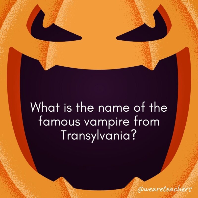 What is the name of the famous vampire from Transylvania?