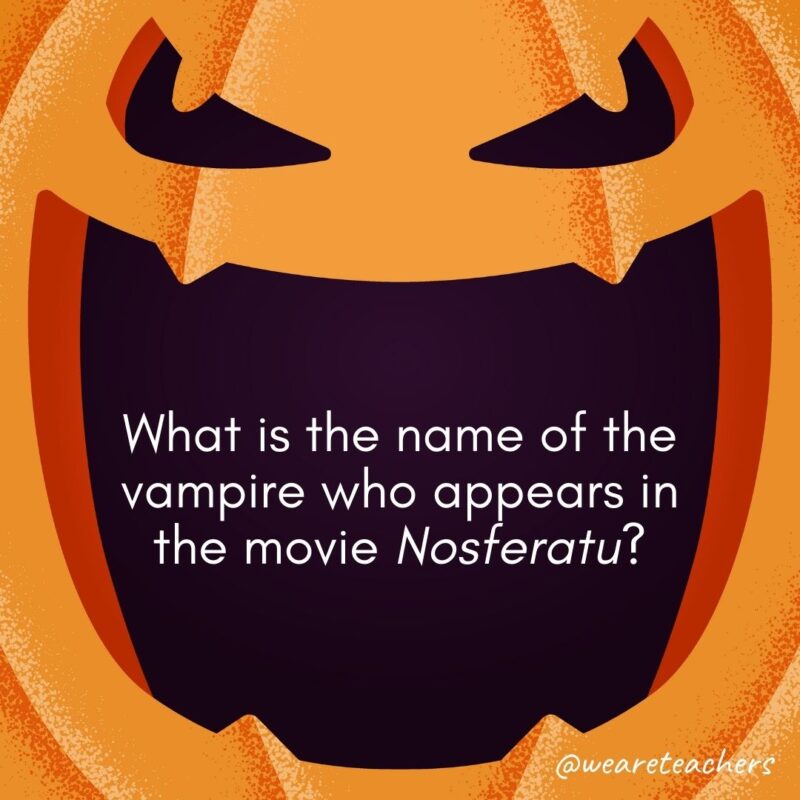 What is the name of the vampire who appears in the movie Nosferatu?