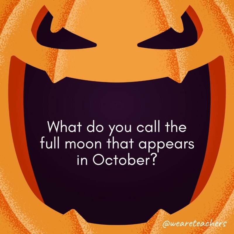 What do you call the full moon that appears in October?